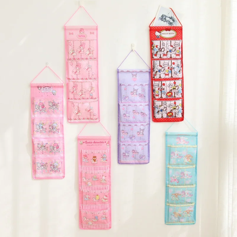 Sanrio HelloKitty Mymelody Kuromi Cinnamoroll Cartoon Cute Home 4 Compartment Hanging Bag Fabric Storage Bag Hanging On The Wall
Sanrio HelloKitty Mymelody Kuromi Cinnamoroll Cartoon Cute Home 4 Compartment Hanging Bag Fabric Storage Bag Hanging On The Wall
