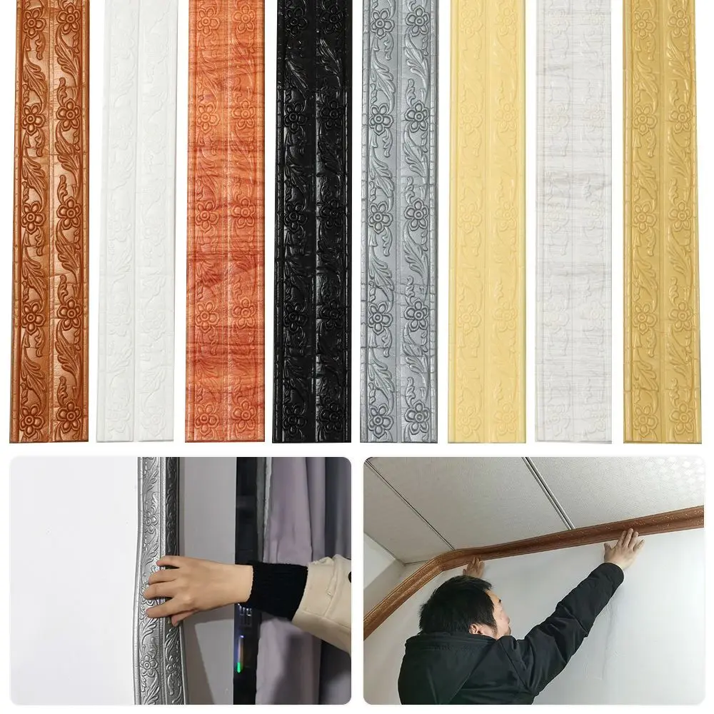 Adhesive Ceiling Decorative Strip Waterproof Wall Border Skirting Wall Stickers Baseboard Wallpaper Home Decoration
Adhesive Ceiling Decorative Strip Waterproof Wall Border Skirting Wall Stickers Baseboard Wallpaper Home Decoration