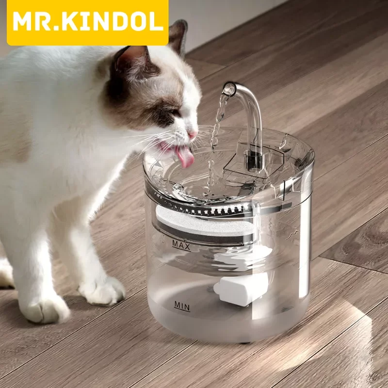 Поилка Mr Kindol для кошек, автоматический питьевой фонтан с фильтром, 2 л, с датчиком
Поилка Mr Kindol для кошек, автоматический питьевой фонтан с фильтром, 2 л, с датчиком