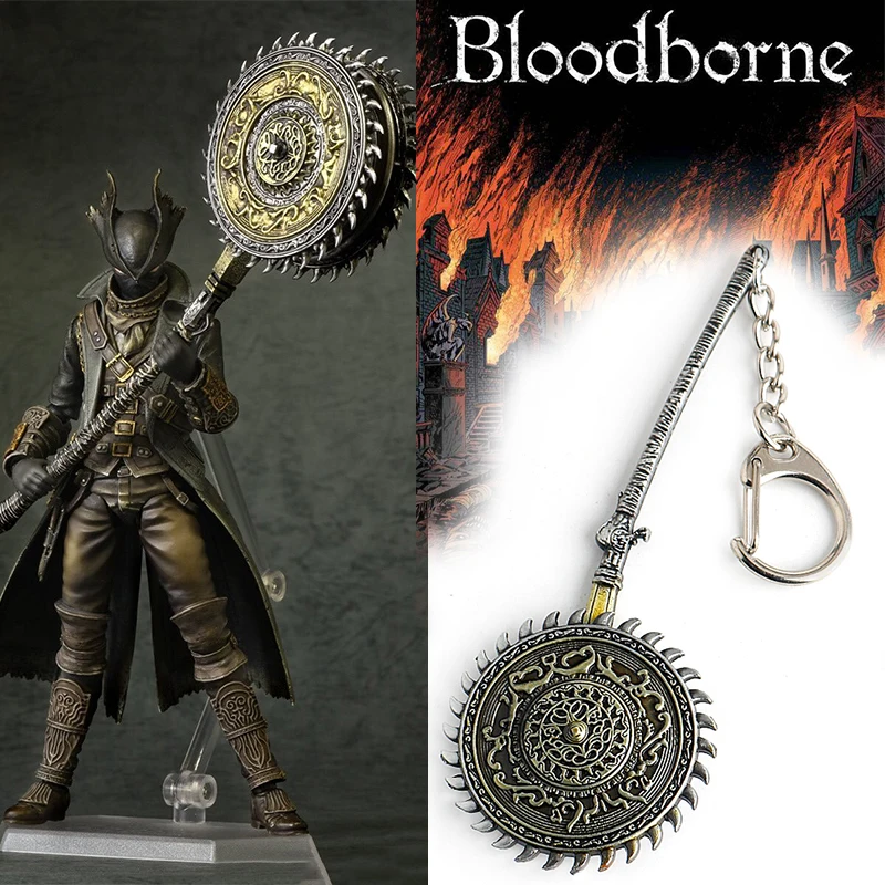 Game Bloodborne Keychain Rotary Cutting Knife Vintage Weapon Model Pendant Keyring For Men Car Key Accessories
Game Bloodborne Keychain Rotary Cutting Knife Vintage Weapon Model Pendant Keyring For Men Car Key Accessories