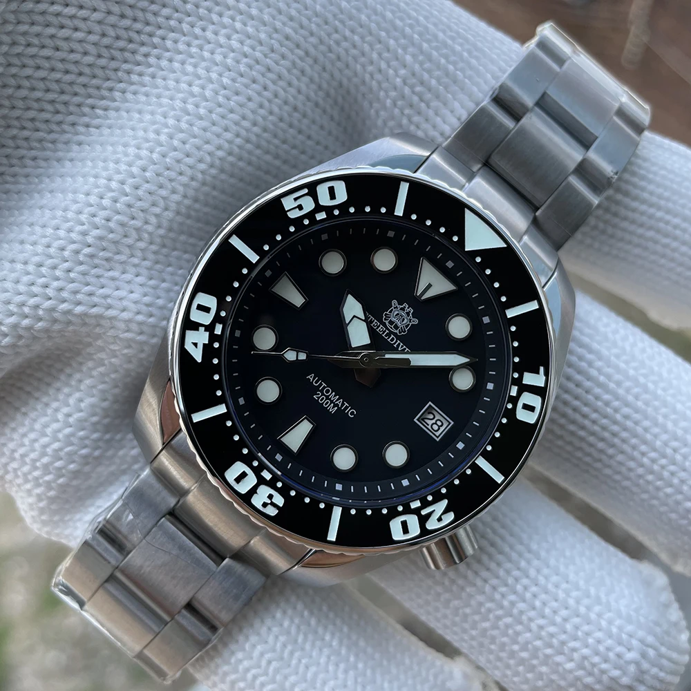 Мужские часы для дайвинга SD1971 STEELDIVE с керамической рамкой BGW9 синие светящиеся японские NH35 автоматические механические водонепроницаемые н... 
Мужские часы для дайвинга SD1971 STEELDIVE с керамической рамкой BGW9 синие светящиеся японские NH35 автоматические механические водонепроницаемые н...