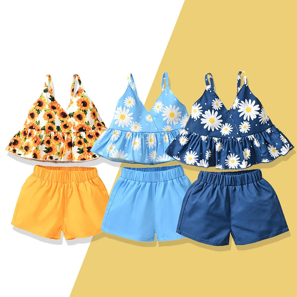 2022 Fashion Toddler Baby Girls Clothes Kids Flower Print Summer Sleeveless Tops + Shorts 2 Pcs Outfit Sets 0-24M
2022 Fashion Toddler Baby Girls Clothes Kids Flower Print Summer Sleeveless Tops + Shorts 2 Pcs Outfit Sets 0-24M