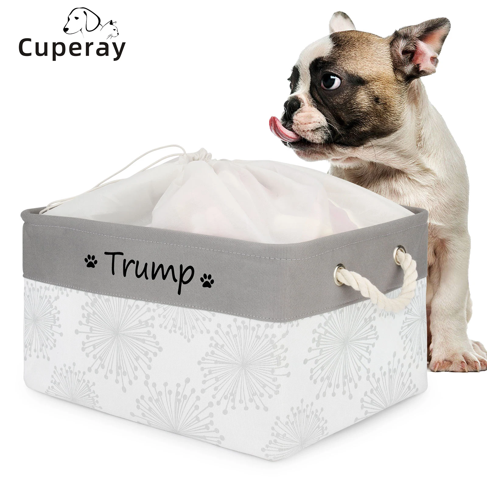 Customized Dog Toy Storage Basket Bin- Rectangular Storage Box for Dog Toys,Dog Coats,Dog Clothing,Dog Apparel & Accessories
Customized Dog Toy Storage Basket Bin- Rectangular Storage Box for Dog Toys,Dog Coats,Dog Clothing,Dog Apparel & Accessories