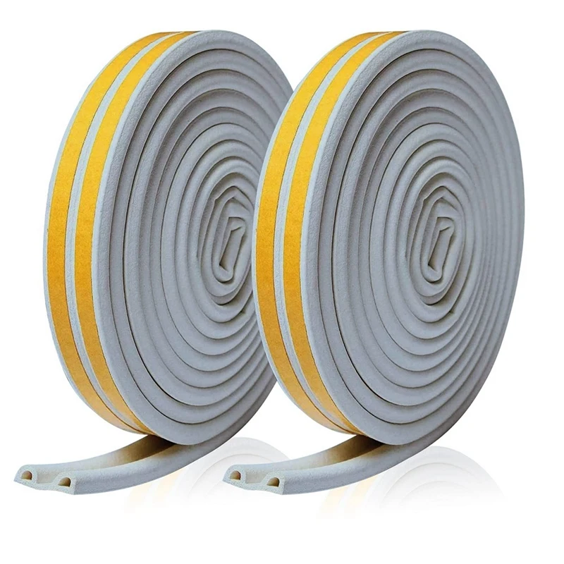 2 Rolls 10 M Draft Excluder for Doors and Windows,Draught Excluder Tape Rubber Seal Foam Tape Car Stickers Sealing Grey
2 Rolls 10 M Draft Excluder for Doors and Windows,Draught Excluder Tape Rubber Seal Foam Tape Car Stickers Sealing Grey