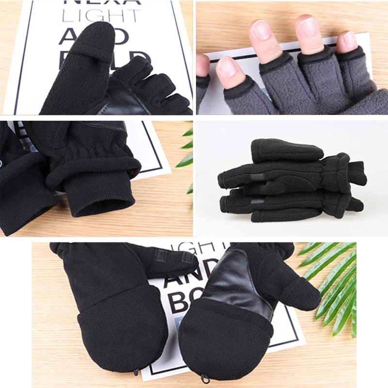 Double Layer Half Finger Gloves Wearproof Polar Fleece Gloves for Cycling Skiing Breathable Gloves Mitten
Double Layer Half Finger Gloves Wearproof Polar Fleece Gloves for Cycling Skiing Breathable Gloves Mitten