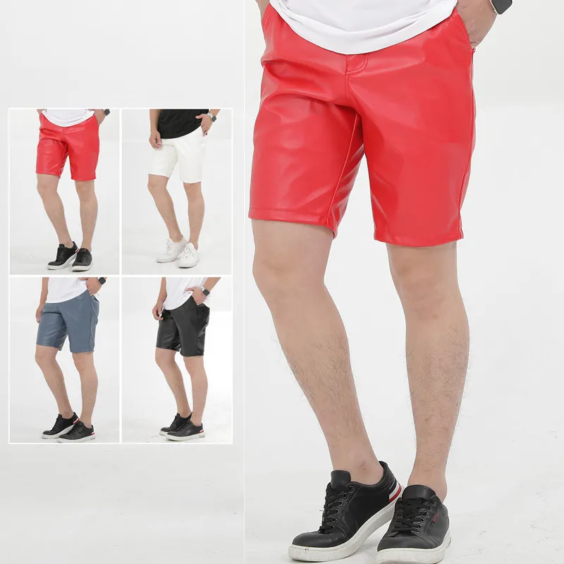 2022 New Spring Summer Thin Leather Shorts Men's Elastic 6 Colors White Blue Black PU Leather Men's Shorts
2022 New Spring Summer Thin Leather Shorts Men's Elastic 6 Colors White Blue Black PU Leather Men's Shorts