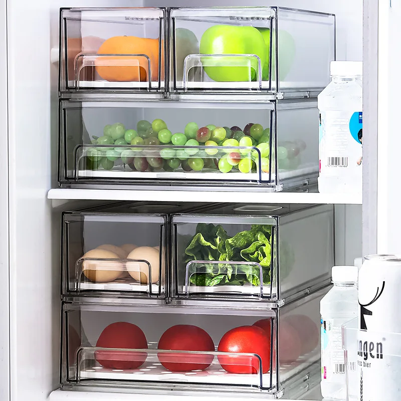 Large Capacity Drawer Type Storage Box with Drain Separator Stackable Fridge Tidy Kitchen Fruits Vegetables Organizer Container
Large Capacity Drawer Type Storage Box with Drain Separator Stackable Fridge Tidy Kitchen Fruits Vegetables Organizer Container