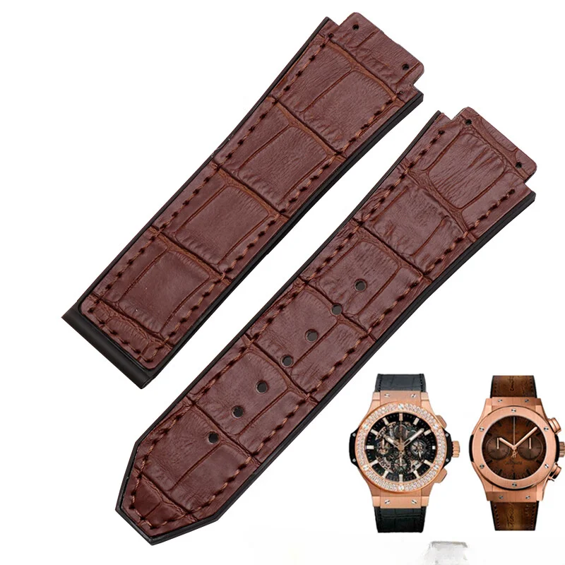 For Hublot Yubo Watchbands Big Bang Classic Fusion High Quality Leather Silicone Underskin Brown Black 19mm Durable Watch Strap
For Hublot Yubo Watchbands Big Bang Classic Fusion High Quality Leather Silicone Underskin Brown Black 19mm Durable Watch Strap