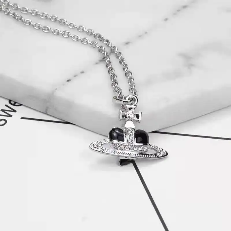 Fashion Burgundy Black Large Love Saturn Necklace Multicolor Oil Drop Small Heart Saturn Planet Necklaces
Fashion Burgundy Black Large Love Saturn Necklace Multicolor Oil Drop Small Heart Saturn Planet Necklaces