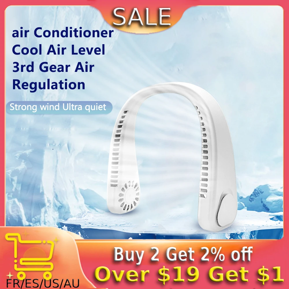 선풍기 Portable Neck Fan Electric Wireless FAN USB Rechargeable Mini ventilador cooling Bladeless Mute Neckband Fan for Sports 
선풍기 Portable Neck Fan Electric Wireless FAN USB Rechargeable Mini ventilador cooling Bladeless Mute Neckband Fan for Sports
