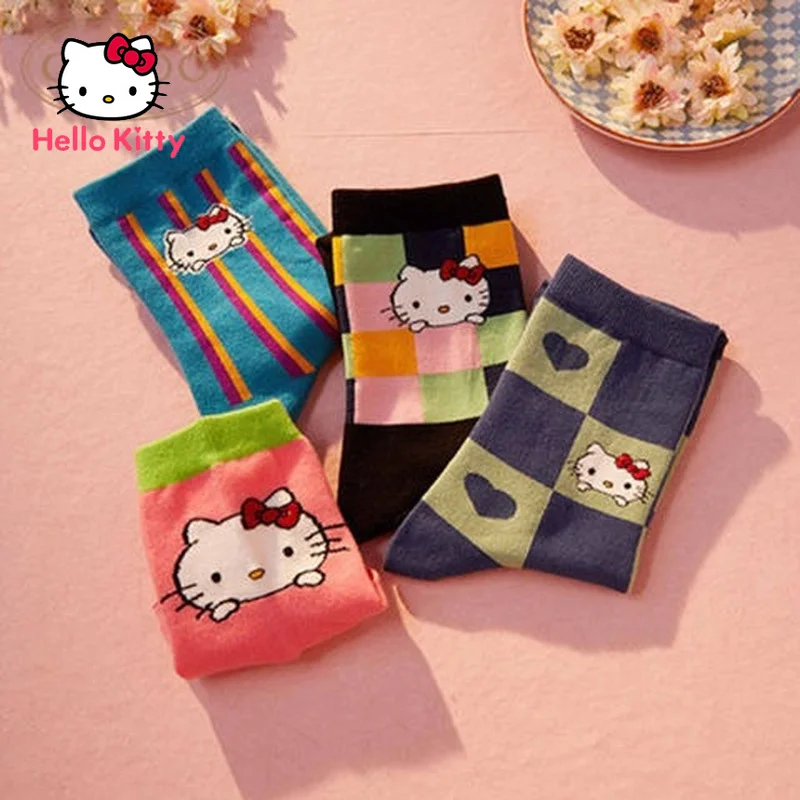 Hello Kitty Socks Summer Breathable Female Anklet Color-blocked Plaid Striped Cartoon Embroidered Cotton Knitted Bobby Socks
Hello Kitty Socks Summer Breathable Female Anklet Color-blocked Plaid Striped Cartoon Embroidered Cotton Knitted Bobby Socks