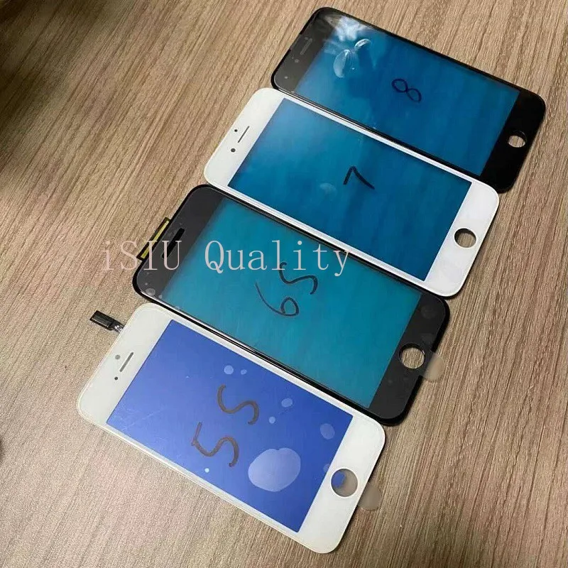 Сенсорный экран для iPhone 5 5S 5C 6 6S Plus 7 8 стеклянный дигитайзер + рамка (не ЖК-дисплей) |