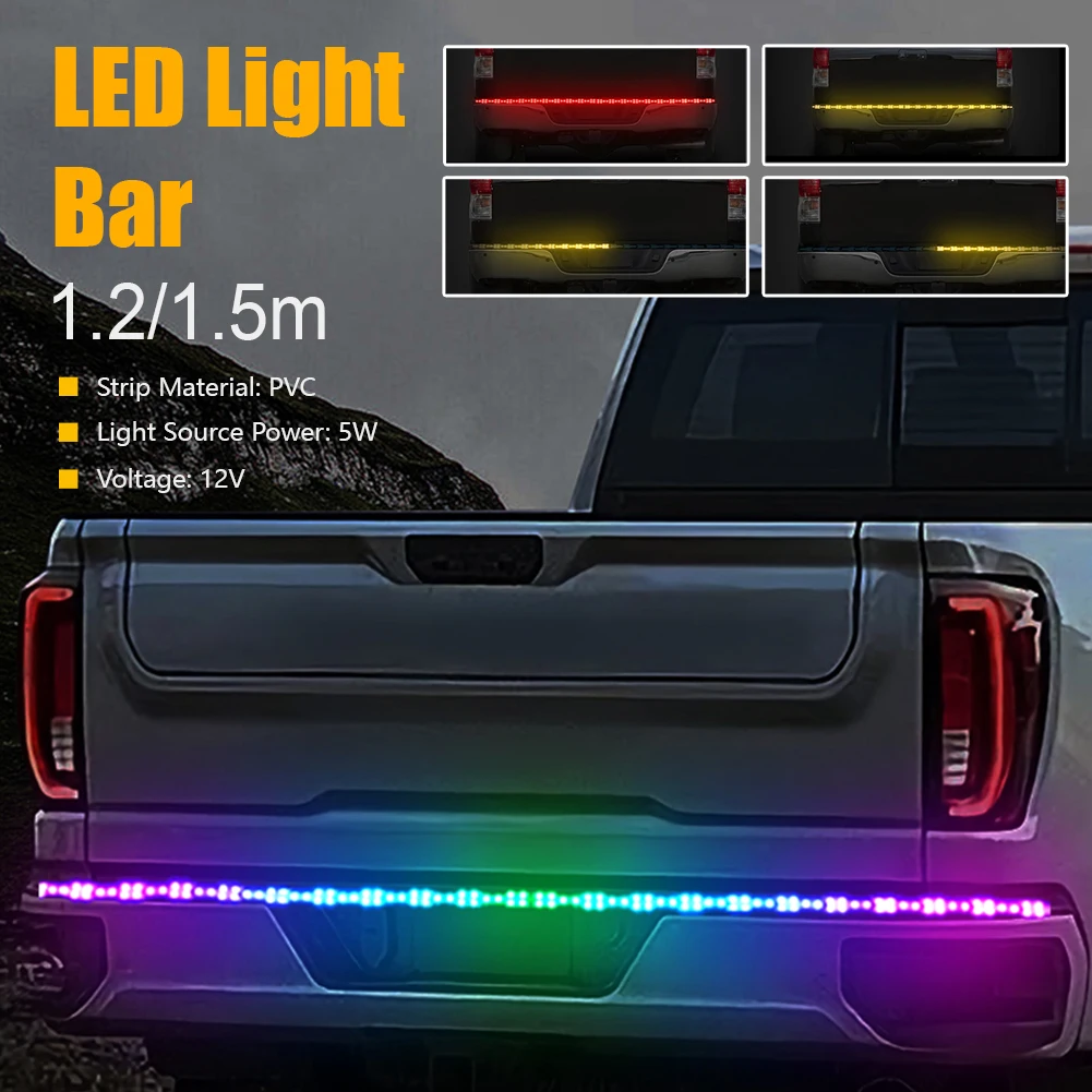 LED Car Tail Light Strip DRL Turn Signal Flexible PVC Strip Brake Light Driving Lamp 12V Waterproof Double Flash Truck Pickup
LED Car Tail Light Strip DRL Turn Signal Flexible PVC Strip Brake Light Driving Lamp 12V Waterproof Double Flash Truck Pickup
