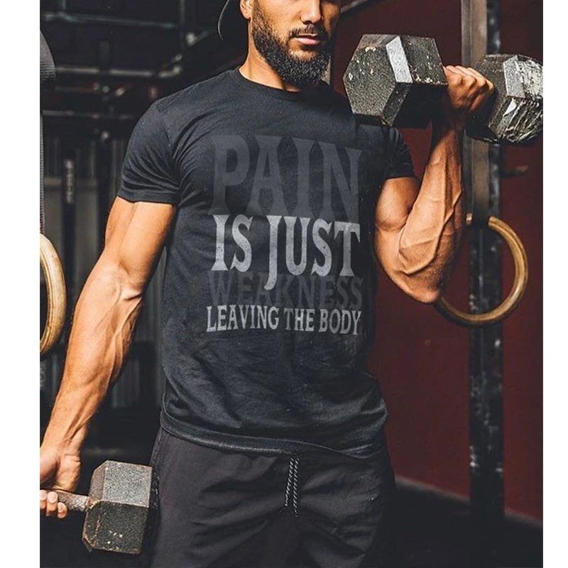Badassdude Pain Is Just Weakness Leaving The Body Printing Men's Casual Fashion T-shirt
Badassdude Pain Is Just Weakness Leaving The Body Printing Men's Casual Fashion T-shirt
