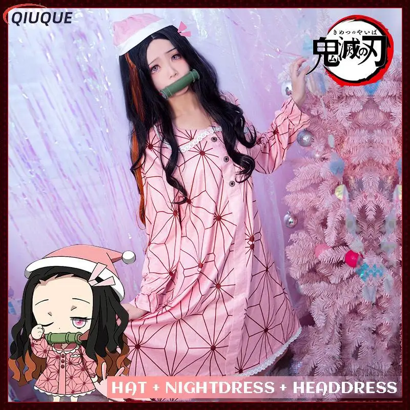 Костюм для косплея Kamado Nezuko, женская ночная рубашка, рождественские костюмы 
Костюм для косплея Kamado Nezuko, женская ночная рубашка, рождественские костюмы