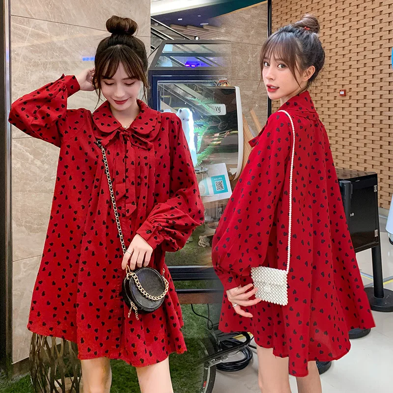 Maternity Clothes Spring Autumn Dress New Style Korean-style Mid-length Tops Loose-Fit Peter Pan Collar Chiffon FLL0950
Maternity Clothes Spring Autumn Dress New Style Korean-style Mid-length Tops Loose-Fit Peter Pan Collar Chiffon FLL0950