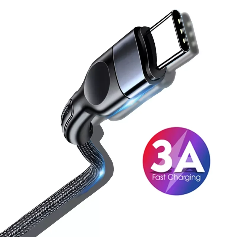 Type C Cable Micro USB Cable 3A Fast Charging USB-C Cable For mi Mobile Phone Charger USB C Type-C Data Wire Cord
Type C Cable Micro USB Cable 3A Fast Charging USB-C Cable For mi Mobile Phone Charger USB C Type-C Data Wire Cord