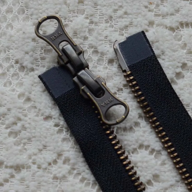 2 Pcs/lot Vintage YKK Metal Zipper Black NO.5 Bronze Double Open End Two-way Fastener Jacket Sewing Accessories Wholesale
2 Pcs/lot Vintage YKK Metal Zipper Black NO.5 Bronze Double Open End Two-way Fastener Jacket Sewing Accessories Wholesale