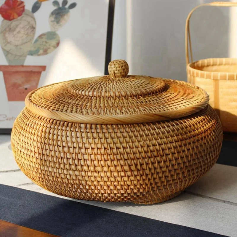 2X круглая коробка из ротанга, плетеная корзина для фруктов с крышкой, корзина для хлеба, лоток, корзина для хранения, плетеная корзина для хл...
2X круглая коробка из ротанга, плетеная корзина для фруктов с крышкой, корзина для хлеба, лоток, корзина для хранения, плетеная корзина для хл...