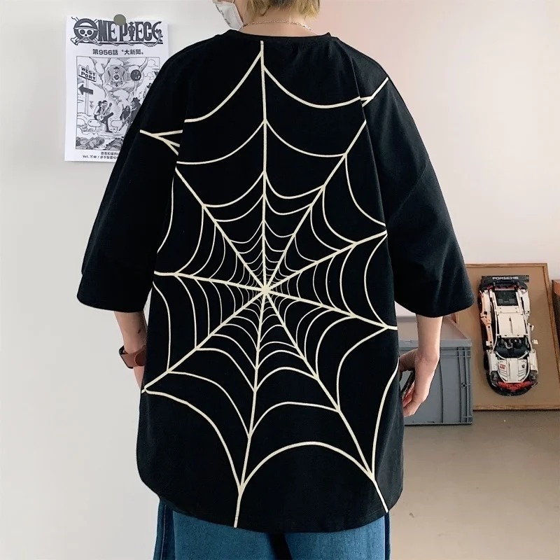 Harajuku Spider Web Printed Men Oversized Tee Shirts 2022 Summer Short Sleeve T-Shirts Couples Men's Women Cotton Tops 5XL-M
Harajuku Spider Web Printed Men Oversized Tee Shirts 2022 Summer Short Sleeve T-Shirts Couples Men's Women Cotton Tops 5XL-M