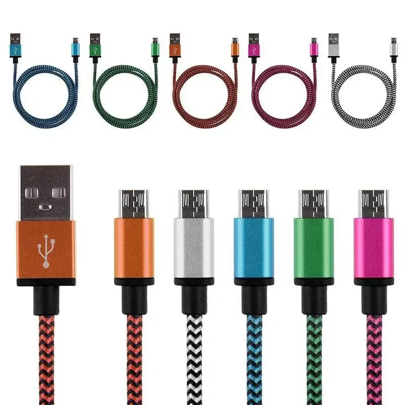 20cm 1m 2m Micro USB Cable Short Fast Charging Nylon USB Sync Data Cord Mobile Phone Android Adapter Charger Cable for Samsung
20cm 1m 2m Micro USB Cable Short Fast Charging Nylon USB Sync Data Cord Mobile Phone Android Adapter Charger Cable for Samsung