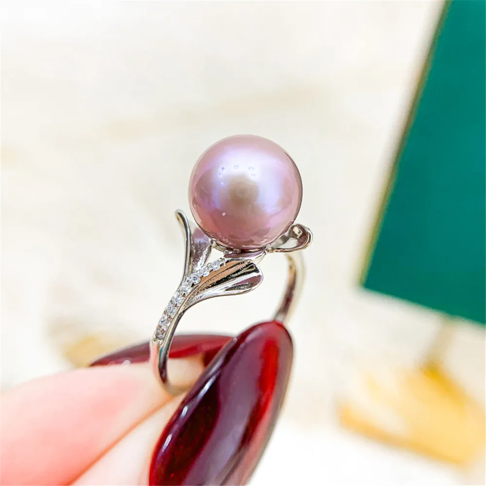 DIY Pearl Accessories S925 Sterling silver jewelry Concealer gold silver ring empty holder 10-12mm round beads No Pearl
DIY Pearl Accessories S925 Sterling silver jewelry Concealer gold silver ring empty holder 10-12mm round beads No Pearl