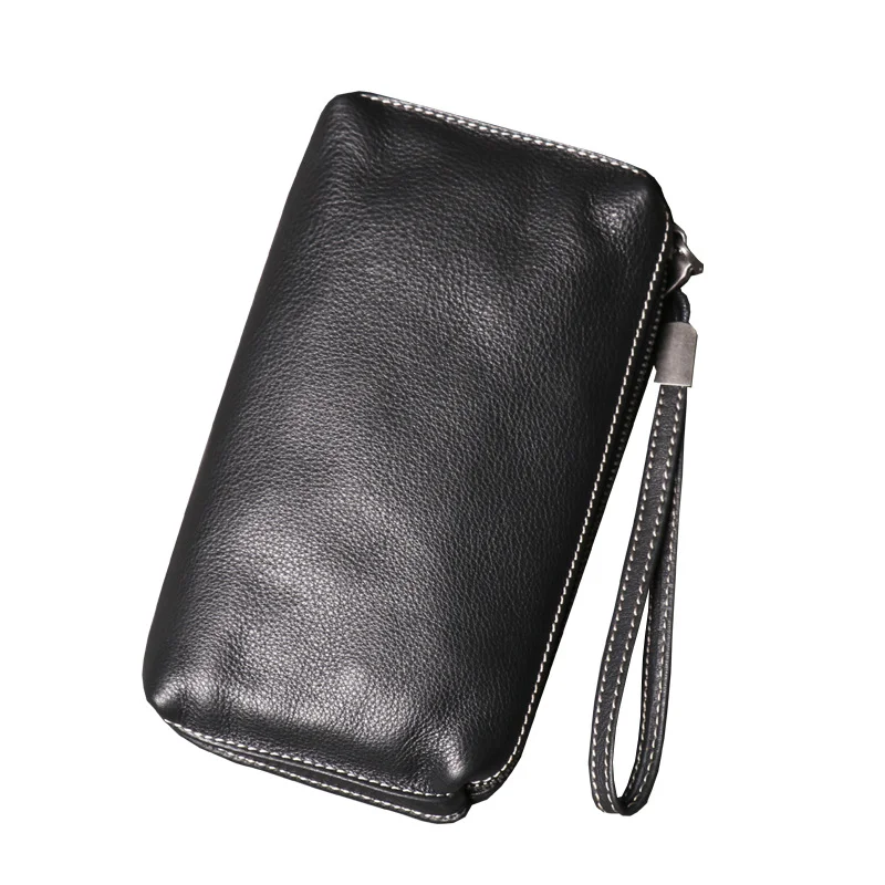 Men's leather handbag Women's soft leather long wallet Fashion simple cow leather mobile phone bag
Men's leather handbag Women's soft leather long wallet Fashion simple cow leather mobile phone bag