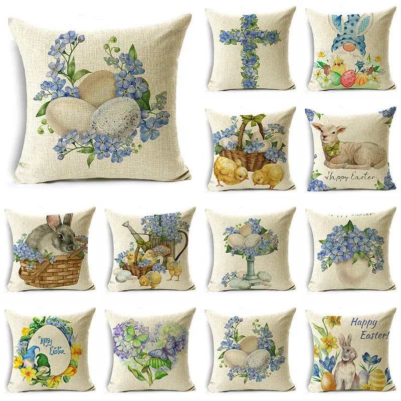 Blue Easter Egg Love Shape Flower Cross Sheep Linen Pillow Cushion Cover Sofa Living Room 40*40cm/45*45cm/50*50cm
Blue Easter Egg Love Shape Flower Cross Sheep Linen Pillow Cushion Cover Sofa Living Room 40*40cm/45*45cm/50*50cm