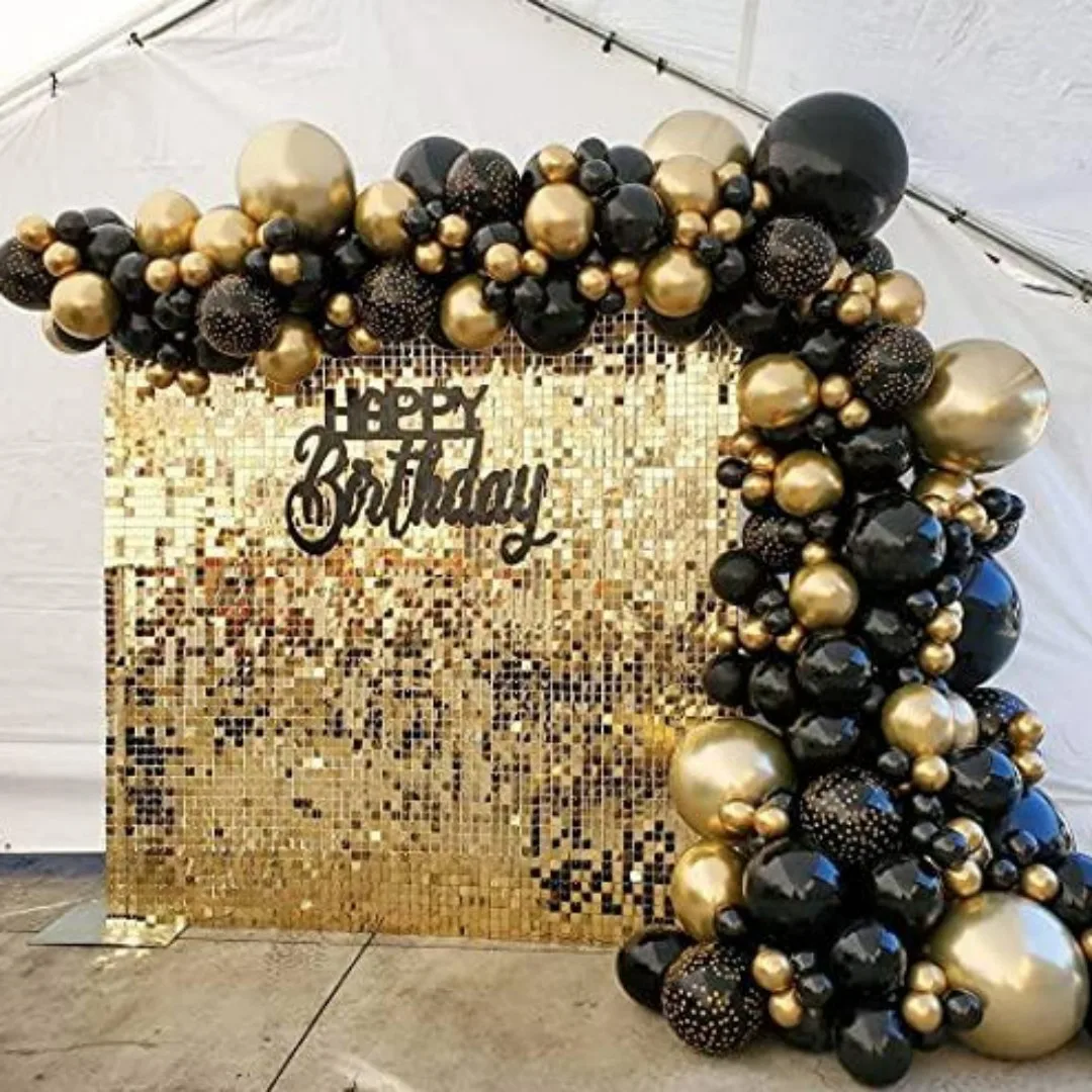 107PCS Gold Black Balloons Arch Garland Kit Chrome Metal Latex Balloon for Wedding Graduation Birthday Baby Shower Party Decor
107PCS Gold Black Balloons Arch Garland Kit Chrome Metal Latex Balloon for Wedding Graduation Birthday Baby Shower Party Decor