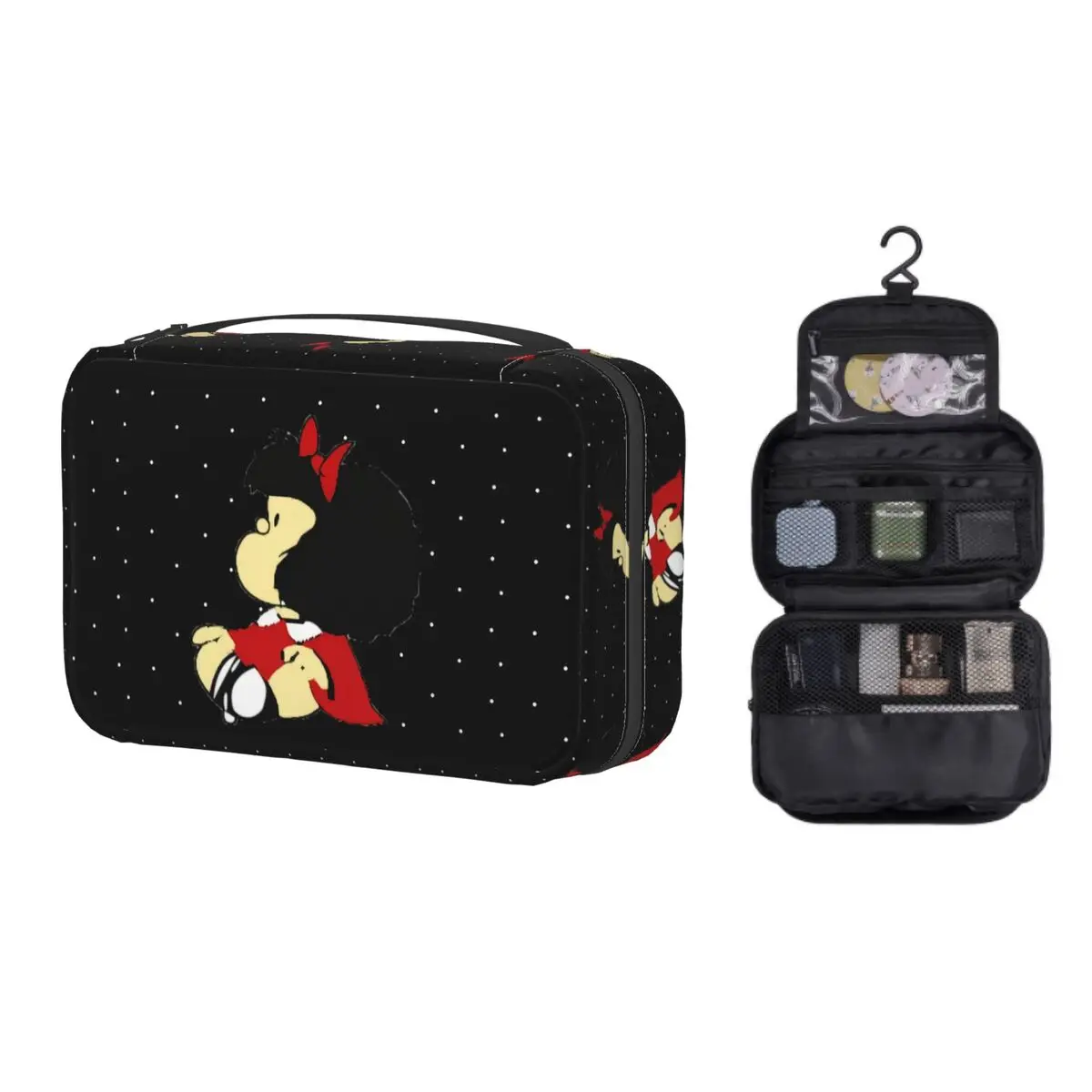 Hanging Travel Funny Mafalda Anime Toiletry Bag Portable Cartoon Kawaii Cosmetic Makeup Organizer Beauty Storage Dopp Kit Box
Hanging Travel Funny Mafalda Anime Toiletry Bag Portable Cartoon Kawaii Cosmetic Makeup Organizer Beauty Storage Dopp Kit Box