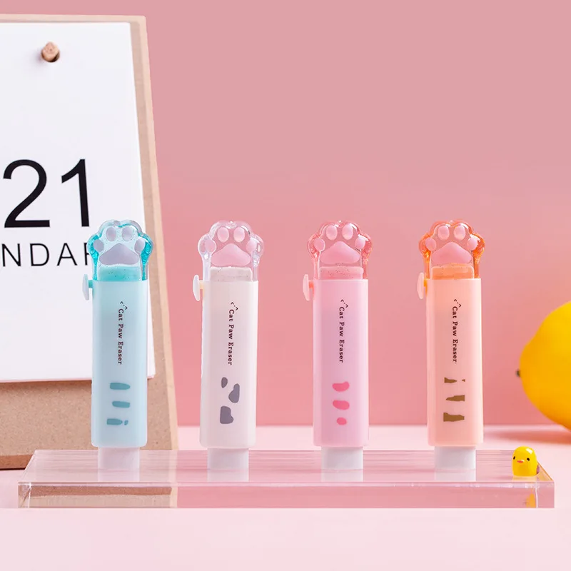 Kawaii Push-pull Design Cat Paw Portable Rubber Eraser Cute Erasers for Kids School Office Supplies Gift Stationery Prizes
Kawaii Push-pull Design Cat Paw Portable Rubber Eraser Cute Erasers for Kids School Office Supplies Gift Stationery Prizes
