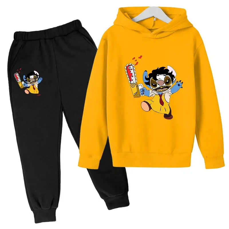 Stitch Hoodies Pants 2Pcs Sets Clothes Spring Autumn Baby Boys Girls Children Fashion Costume Kids Tracksuits Cartoon Harajuku
Stitch Hoodies Pants 2Pcs Sets Clothes Spring Autumn Baby Boys Girls Children Fashion Costume Kids Tracksuits Cartoon Harajuku