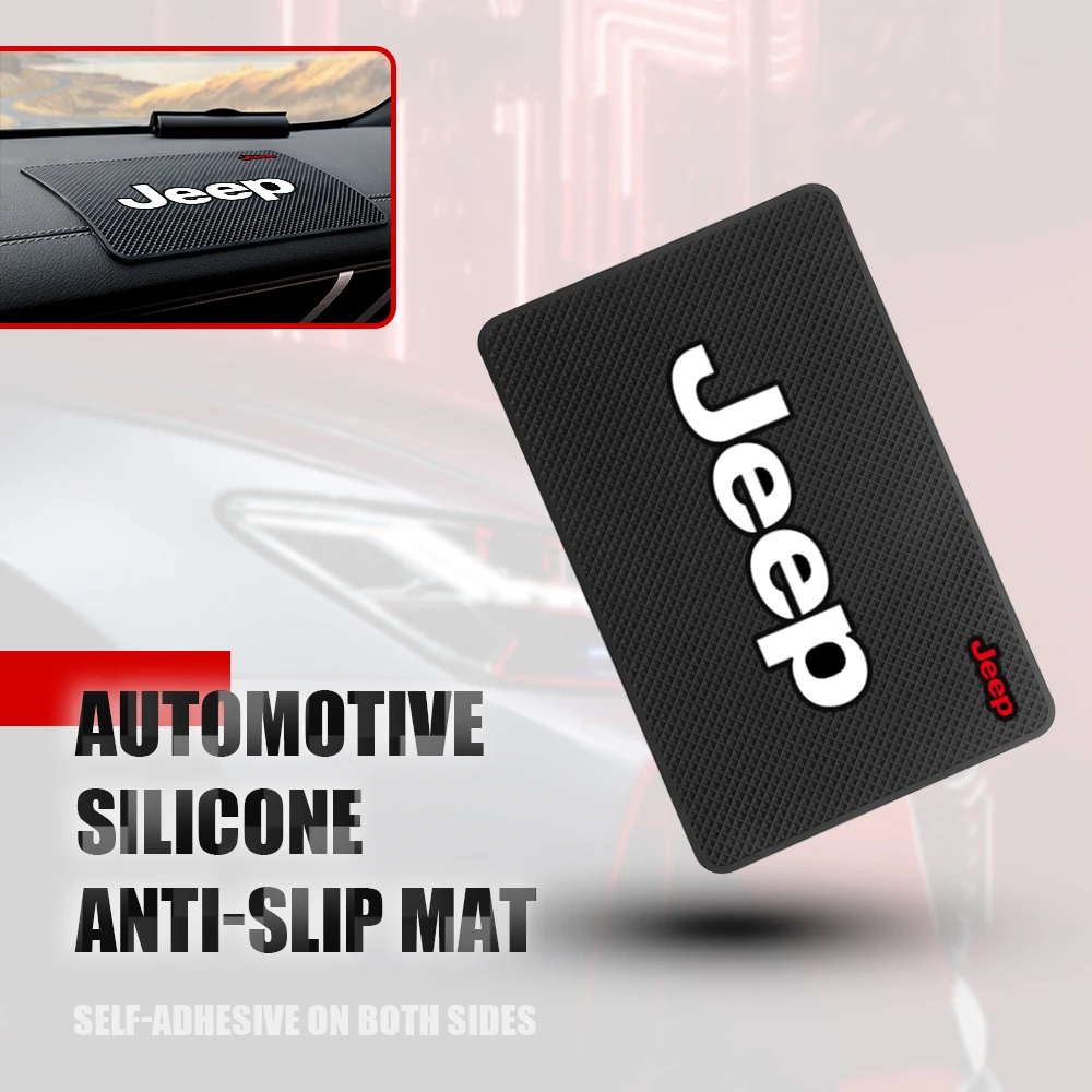 Car Dashboard Non Slip Phone Mats Anti-slip Silicone Pads Auto Accessories For Jeep Renegade Grand Cherokee Wrangler Compass etc
Car Dashboard Non Slip Phone Mats Anti-slip Silicone Pads Auto Accessories For Jeep Renegade Grand Cherokee Wrangler Compass etc