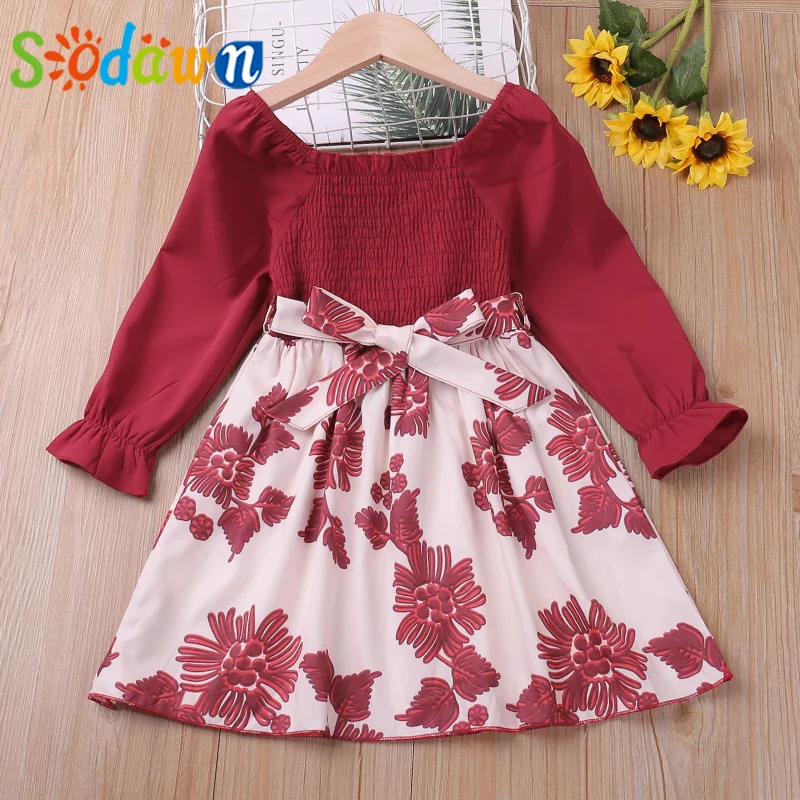 Sodawn Autumn Long Sleeve Patchwork Floral Dress Princess Dress Girl Clothes Kid Clothes Children Dress
Sodawn Autumn Long Sleeve Patchwork Floral Dress Princess Dress Girl Clothes Kid Clothes Children Dress