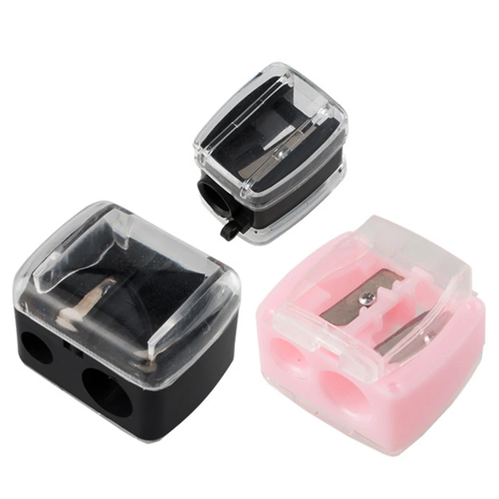 Portable Makeup Pencil Sharpener Double Single Holes Design with Eyeliner Girls Gift School Supplies Working
Portable Makeup Pencil Sharpener Double Single Holes Design with Eyeliner Girls Gift School Supplies Working