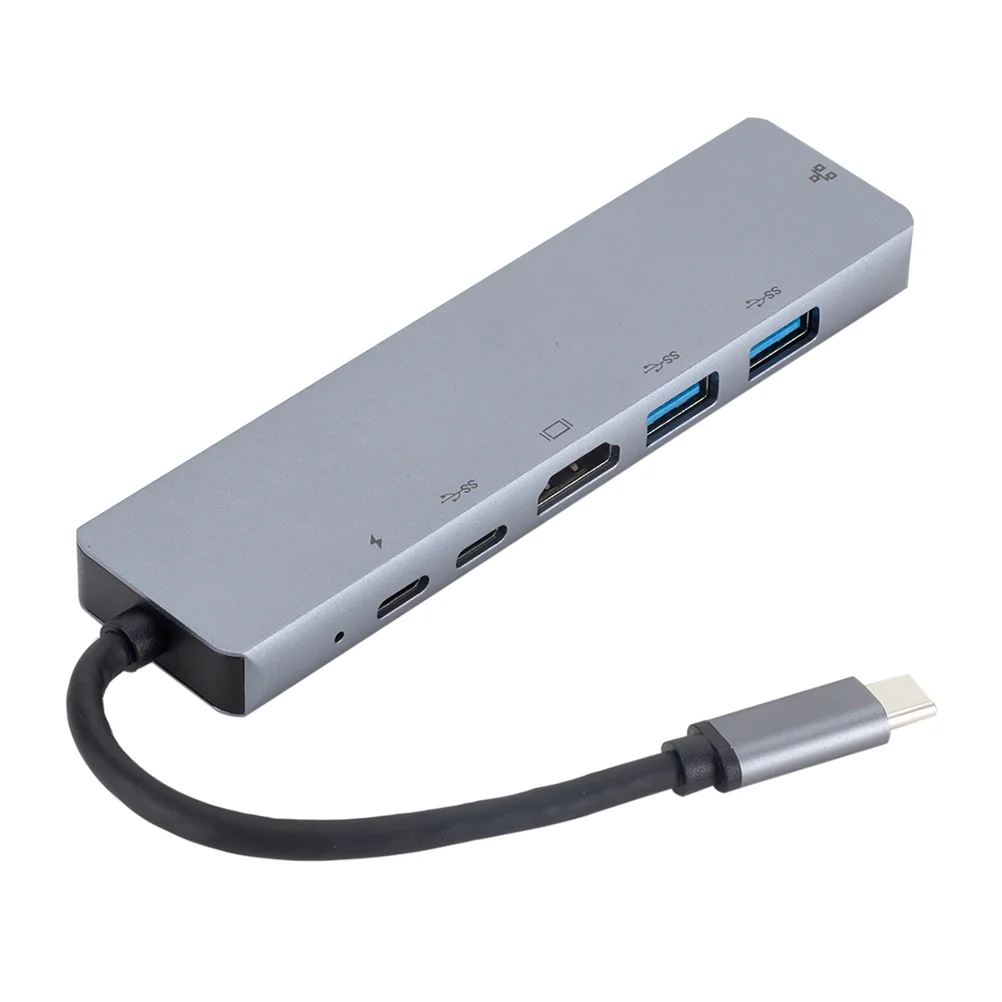 1 Pc HUB 6 In 1 PD Charging Type to USB 3.1 Converter Adapter for Tablet Computer Laptop Desktop 
1 Pc HUB 6 In 1 PD Charging Type to USB 3.1 Converter Adapter for Tablet Computer Laptop Desktop