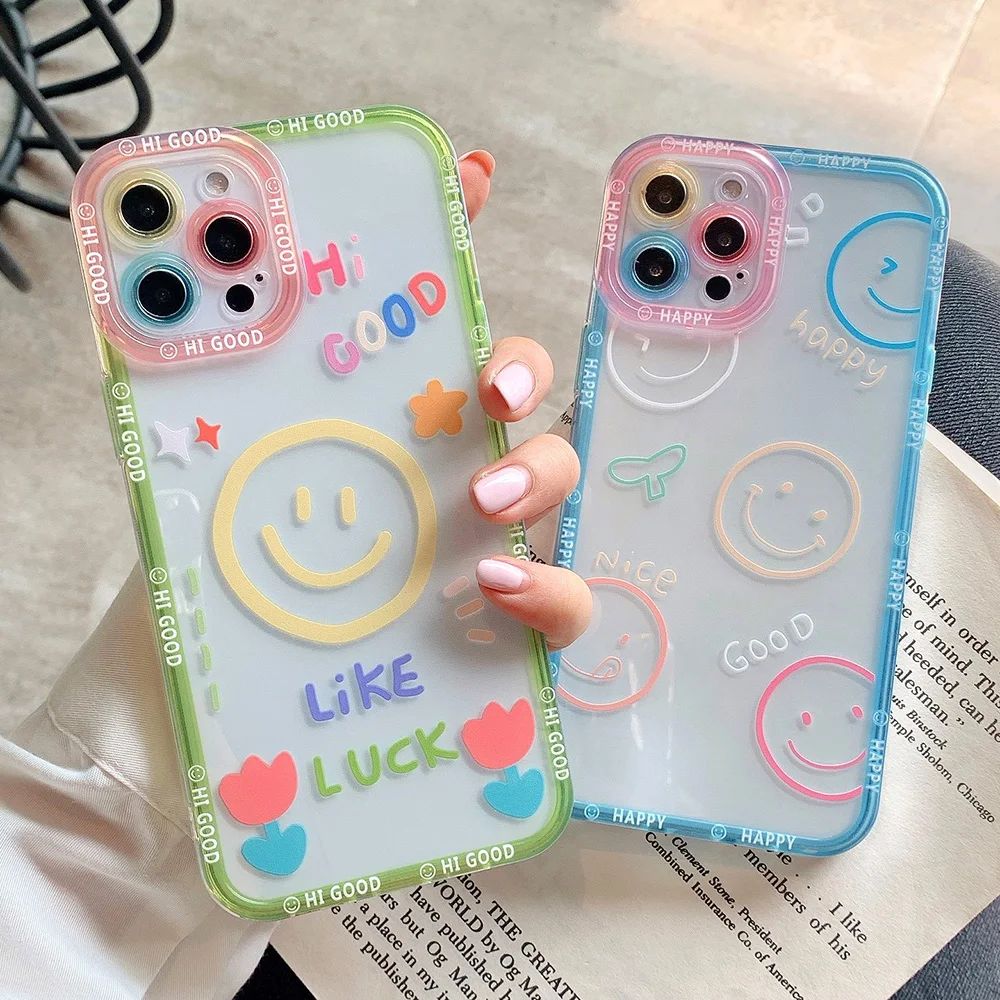 Cute Smile Face Happy Case for iPhone 14 13 12 11 X XS Pro Max Silicone Case Clear TPU Protective Phone Cover for Women Girls
Cute Smile Face Happy Case for iPhone 14 13 12 11 X XS Pro Max Silicone Case Clear TPU Protective Phone Cover for Women Girls