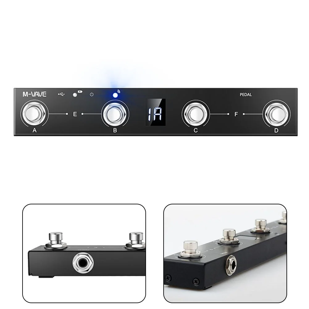 Portable M-VAVE Chocolate MIDI Footswitch Controller Rechargeable 4Buttons Pedal With Smart APP Control Electric Instrument
Portable M-VAVE Chocolate MIDI Footswitch Controller Rechargeable 4Buttons Pedal With Smart APP Control Electric Instrument