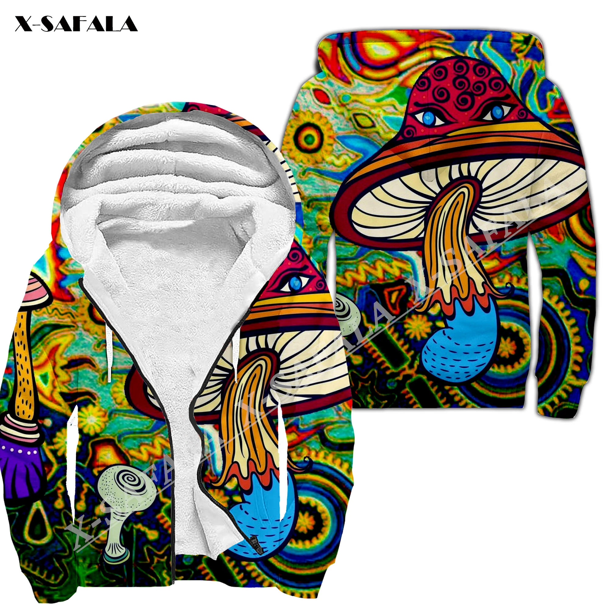 Colorful Mushroom Fungus 3D Print Men Warm Thick Fleece Zipper Hoodie Jacket Windproof Pullover Coat Hooded Outwear 1
Colorful Mushroom Fungus 3D Print Men Warm Thick Fleece Zipper Hoodie Jacket Windproof Pullover Coat Hooded Outwear 1