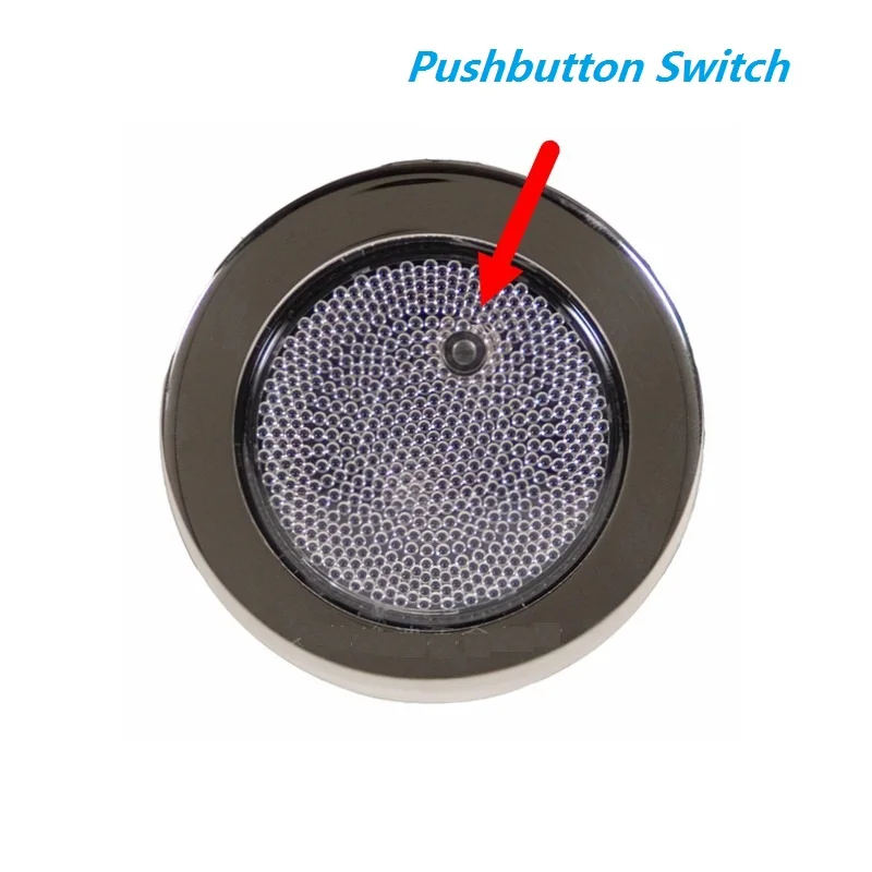 φ2.93inch 24VDC LED Courtesy Light with Push Button Switch Interior Ceiling Lamp for Yacht Marine RVs 5 Wheel Camper Trailer
φ2.93inch 24VDC LED Courtesy Light with Push Button Switch Interior Ceiling Lamp for Yacht Marine RVs 5 Wheel Camper Trailer