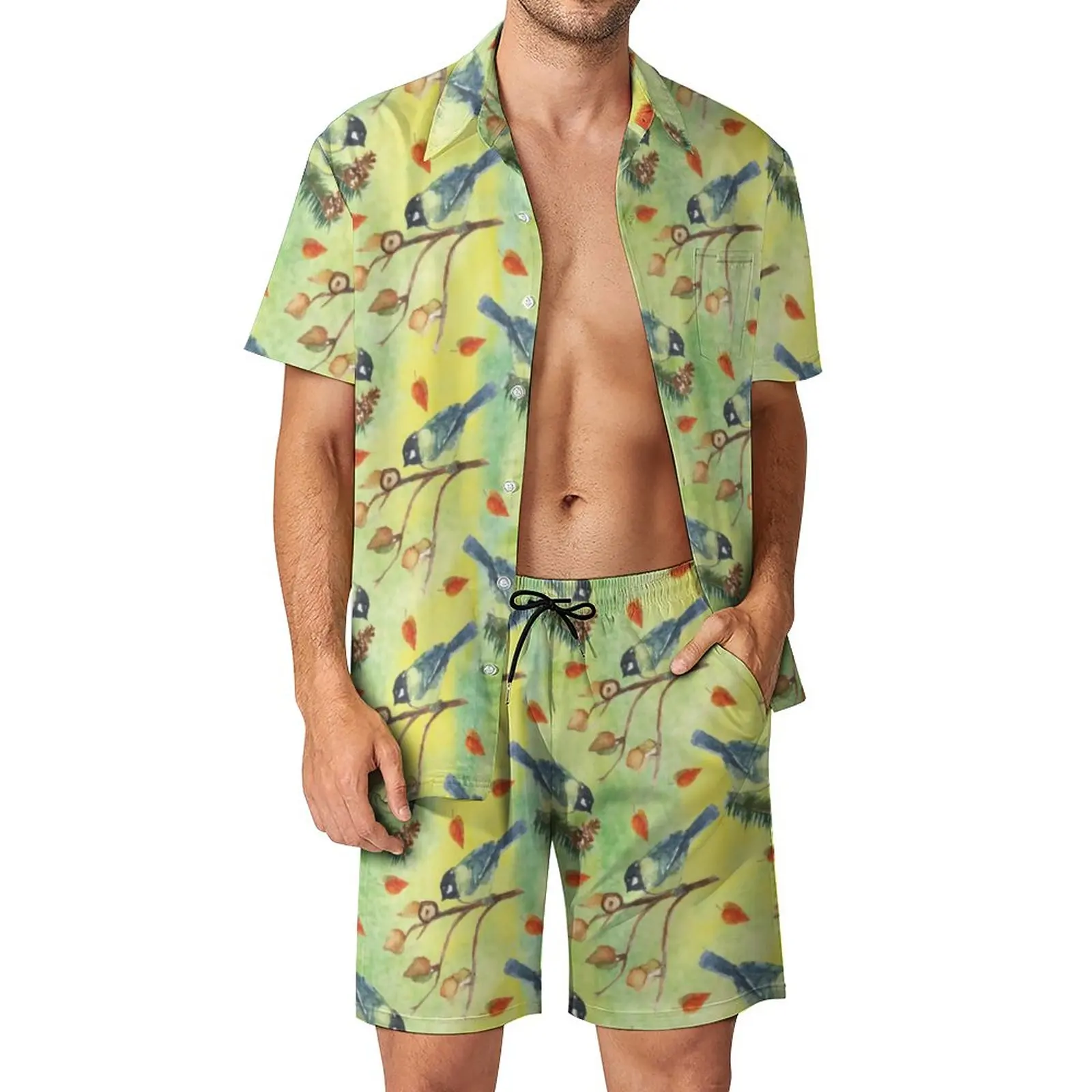 Watercolor Birds Men Sets Woodland Animal Casual Shorts Summer Streetwear Beachwear Shirt Set Short-Sleeved Oversize Suit Gift
Watercolor Birds Men Sets Woodland Animal Casual Shorts Summer Streetwear Beachwear Shirt Set Short-Sleeved Oversize Suit Gift