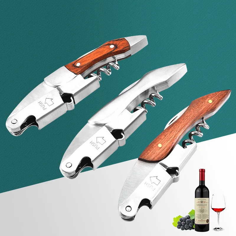 Wood Handle Professional Red Wine Opener Portable Screw Corkscrew Multifunction Wine Bottle Opener Kitchen Tools Beer Openers
Wood Handle Professional Red Wine Opener Portable Screw Corkscrew Multifunction Wine Bottle Opener Kitchen Tools Beer Openers
