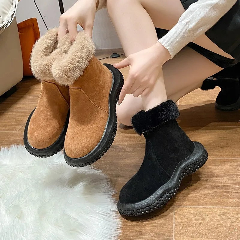 Brand Women's Shoes White Ankle Boots Australia Round Toe Zipper Flat Heel Plush Boots-Women Winter Footwear Fashion Low Snow Ru
Brand Women's Shoes White Ankle Boots Australia Round Toe Zipper Flat Heel Plush Boots-Women Winter Footwear Fashion Low Snow Ru