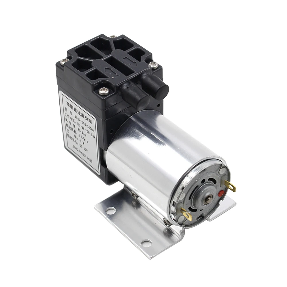 Z512-604-3000N DC12V Mini Negative Pressure Vacuum Pump 5L/Min 65-120Kpa Air Pump with Bracket
Z512-604-3000N DC12V Mini Negative Pressure Vacuum Pump 5L/Min 65-120Kpa Air Pump with Bracket