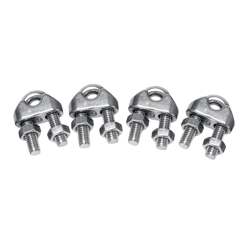 4 шт., U-образные зажимы для кабелей, из нержавеющей стали
4 шт., U-образные зажимы для кабелей, из нержавеющей стали