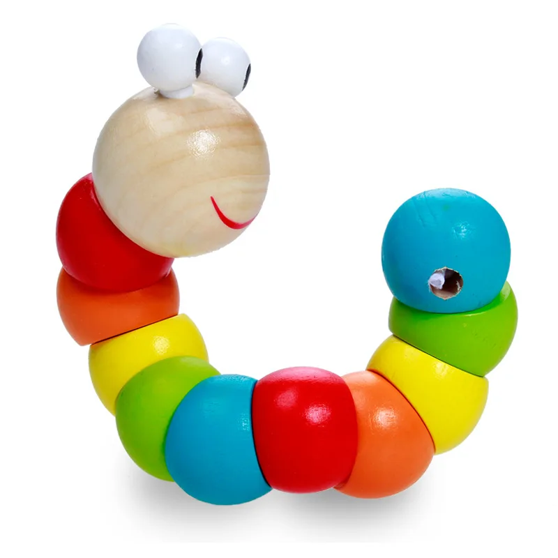 Baby Wooden Toy Colorful Wooden Worm Caterpillar Toy Worm Twist Puppet Kids Cognition Funny Educational Toys Gift
Baby Wooden Toy Colorful Wooden Worm Caterpillar Toy Worm Twist Puppet Kids Cognition Funny Educational Toys Gift