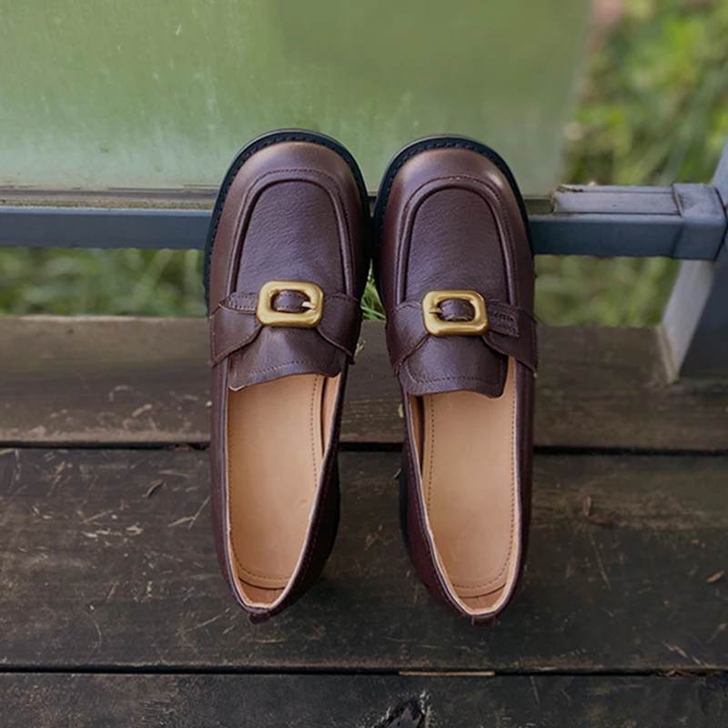 Туфли-Лоферы Heihaian, Новинка осени 2023, модные туфли в стиле ретро, с ремешком и пряжкой, декорированные туфли на массивном каблуке для женщин 
Туфли-Лоферы Heihaian, Новинка осени 2023, модные туфли в стиле ретро, с ремешком и пряжкой, декорированные туфли на массивном каблуке для женщин