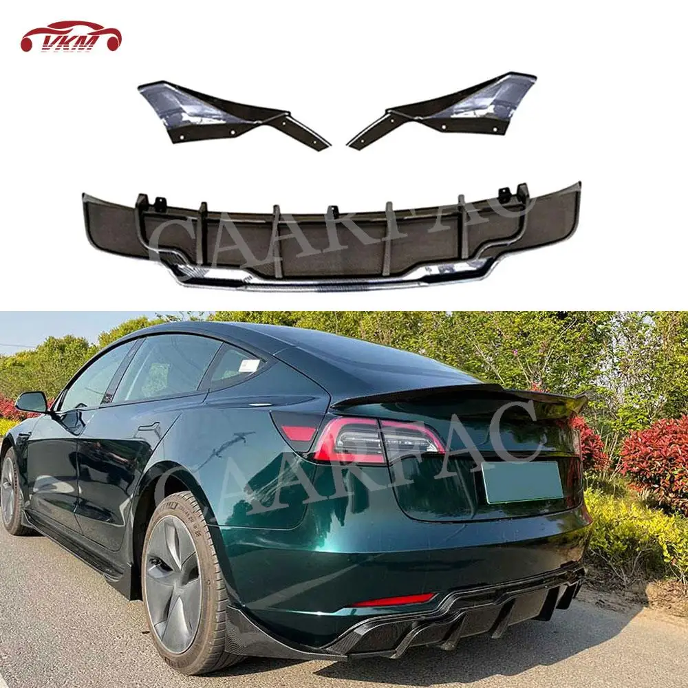 ABS Gloss Black Car Rear Bumper Lip Diffuser Splitters Spoiler Body Kits for Tesla Model 3 2016-2022 Carbon Fiber Look
ABS Gloss Black Car Rear Bumper Lip Diffuser Splitters Spoiler Body Kits for Tesla Model 3 2016-2022 Carbon Fiber Look
