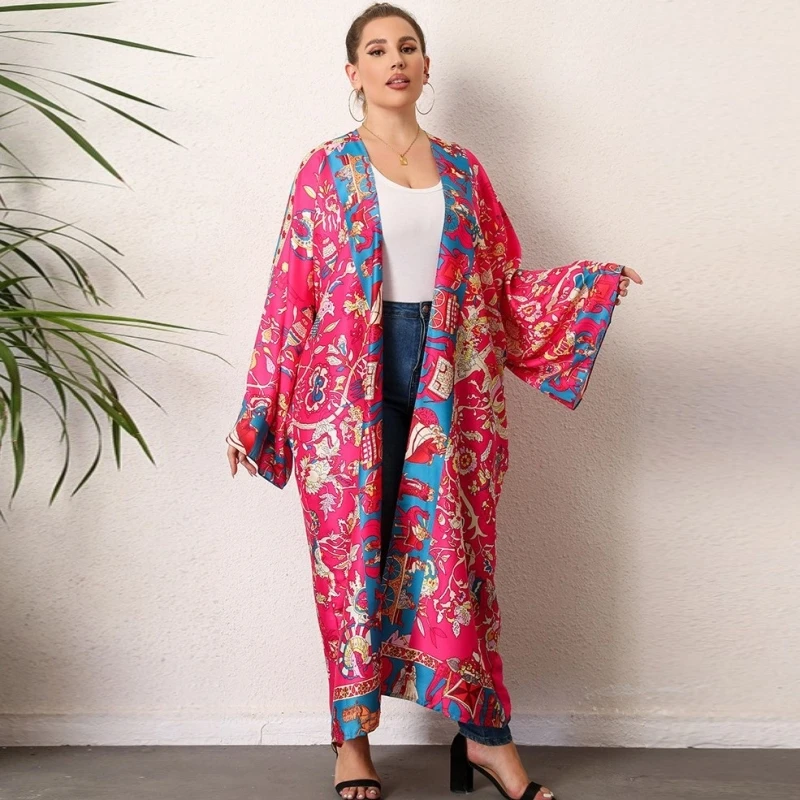 Women Swimsuit Cover-up Bikini Blouse Boho Cardigan Stitch Cocktail Sexy Boho Maxi Holiday Long Sleeve Kimono Mujer 2023 Spring
Women Swimsuit Cover-up Bikini Blouse Boho Cardigan Stitch Cocktail Sexy Boho Maxi Holiday Long Sleeve Kimono Mujer 2023 Spring