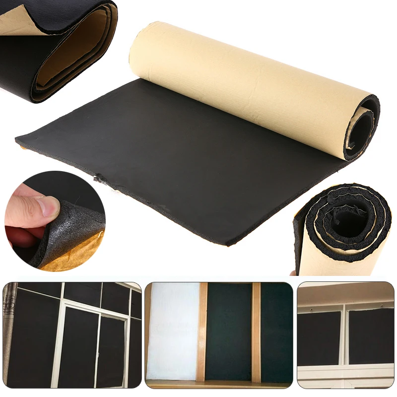 1 Roll New Black Rubber Sound Proof Heat Insulation Sheet Closed Cell Foam Deadener Mat Firewall Heat Foam Cotton Sticker 
1 Roll New Black Rubber Sound Proof Heat Insulation Sheet Closed Cell Foam Deadener Mat Firewall Heat Foam Cotton Sticker